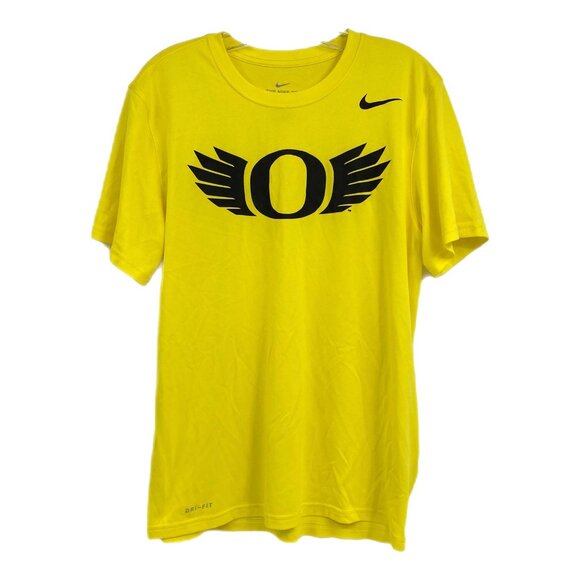 Nike Yellow Black University of Oregon Athletic Tee | Size M - Picture 1 of 7